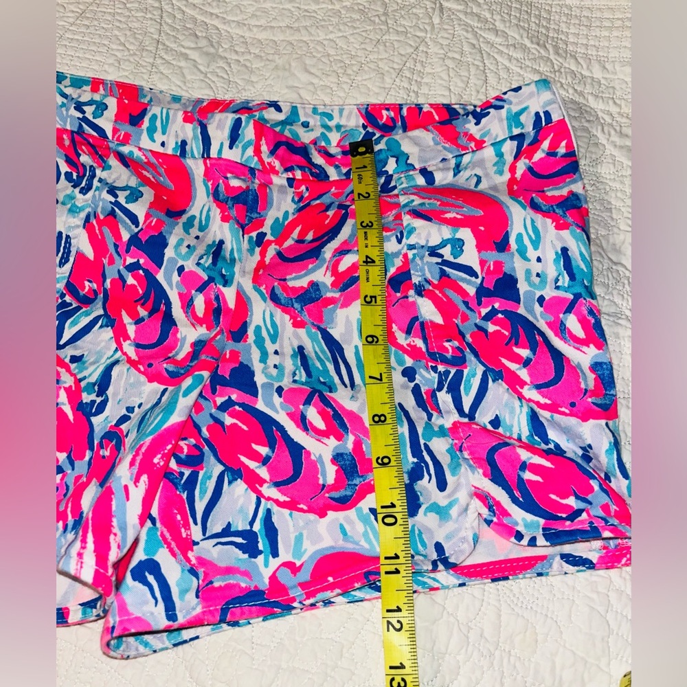 Lilly Pulitzer Shorts Hazelle Cosmic Coral sz 6 - Picture 9 of 10